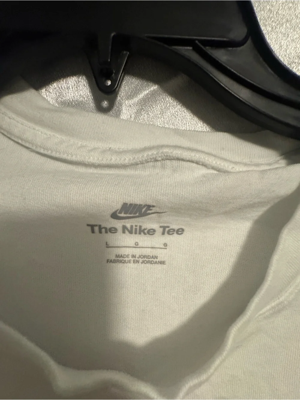 Nike White Short-Sleeve Logo Crew Tee